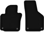 Wielganizator Tappetini Anteriori In Velluto Per Volkswagen Eos (2005-2015, Cabriolet) Neri, Set 2 Pz, Con Fissaggi