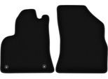 Wielganizator Tappetini Anteriori In Velluto Per Peugeot 3008 I (2009-2016, Minivan) Neri, Set 2 Pz, Con Fissaggi