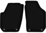 Wielganizator Tappetini Anteriori In Velluto Per Skoda Fabia Ii (2007-2014, Hatchback, Station Wagon) Neri, Set 2 Pz, Con Fissaggi