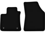 Wielganizator Tappetini Anteriori In Velluto Per Renault Megane Iv (2015-, Grand-Coupé, Liftback, Kombi, Grandtour, Coupé, Gt) Neri, Set 2 Pz, Con Fissaggi