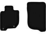Wielganizator Tappetini Anteriori In Velluto Per Mitsubishi L200 Iv (2006-2015, Pickup) Neri, Set 2 Pz, Con Fissaggi
