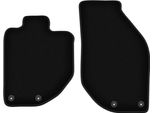 Wielganizator Tappetini Anteriori In Velluto Per Volvo C70 I (1997-2005, Cabrio, Coupé) Neri, Set 2 Pz, Con Fissaggi