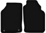Wielganizator Tappetini Anteriori In Velluto Per Nissan 100NX (1990-1995, Coupé, Targa) Neri, Set 2 Pz, Con Fissaggi