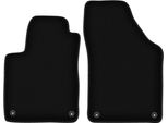 Wielganizator Tappetini Anteriori In Velluto Per Peugeot Rcz (2010-2015, Coupé) Neri, Set 2 Pz, Con Fissaggi
