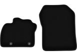 Wielganizator Tappetini Anteriori In Velluto Per Renault Zoe (2013-, Hatchback) Neri, Set 2 Pz, Con Fissaggi