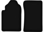 Wielganizator Tappetini Anteriori In Velluto Per Ssangyong Rexton I (2001-2006, Suv) Neri, Set 2 Pz, Con Fissaggi