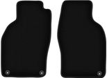 Wielganizator Tappetini Anteriori In Velluto Per Saab 9-3 I (1998-2003, Cabriolet) Neri, Set 2 Pz, Con Fissaggi