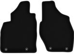 Wielganizator Tappetini Anteriori In Velluto Per Mitsubishi Pajero Pinin (1999-2006, Suv) Neri, Set 2 Pz, Con Fissaggi