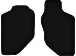 Wielganizator Tappetini Anteriori In Velluto Per Opel Frontera B (1998-2006, 5 Porte) Neri, Set 2 Pz, Con Fissaggi