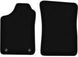 Wielganizator Tappetini Anteriori In Velluto Per Renault 19 (1988-1996, Cabrio, Hatchback, Berlina, Chamade) Neri, Set 2 Pz, Con Fissaggi