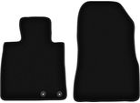 Wielganizator Tappetini Anteriori In Velluto Per Nissan Note Ii (2012-, Hatchback) Neri, Set 2 Pz, Con Fissaggi