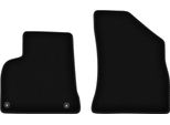 Wielganizator Tappetini Anteriori In Velluto Per Peugeot 5008 I (2009-2017, 7 Persone) Neri, Set 2 Pz, Con Fissaggi
