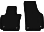 Wielganizator Tappetini Anteriori In Velluto Per Seat Toledo Iii (2004-2012, Minivan) Neri, Set 2 Pz, Con Fissaggi