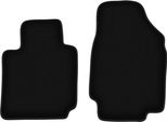 Wielganizator Tappetini Anteriori In Velluto Per Nissan Micra K12 Cc (2003-2010, Cabriolet) Neri, Set 2 Pz, Con Fissaggi