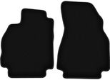 Wielganizator Tappetini Anteriori In Velluto Per Renault Megane Ii (2002-2008, Station Wagon, Grandtour) Neri, Set 2 Pz, Con Fissaggi