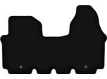 Wielganizator Tappetini Anteriori In Velluto Per Opel Vivaro (2001-2014, Furgone) Neri, Set 2 Pz, Con Fissaggi