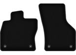 Wielganizator Tappetini Anteriori In Velluto Per Volkswagen Golf Viii (2019-, Alltrack, Hatchback, Station Wagon, Variant) Neri, Set 2 Pz, Con Fissaggi