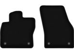 Wielganizator Tappetini Anteriori In Velluto Per Skoda Kodiaq (2016-, Crossover) Neri, Set 2 Pz, Con Fissaggi