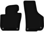 Wielganizator Tappetini Anteriori In Velluto Per Skoda Superb Ii Long (2008-2015, Berlina, Station Wagon) Neri, Set 2 Pz, Con Fissaggi