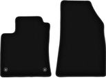 Wielganizator Tappetini Anteriori In Velluto Per Renault Clio V (2019-, Hatchback) Neri, Set 2 Pz, Con Fissaggi