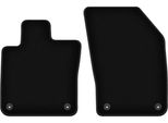 Wielganizator Tappetini Anteriori In Velluto Per Volvo V60 Ii (2018-, Station Wagon, Berlina) Neri, Set 2 Pz, Con Fissaggi