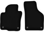 Wielganizator Tappetini Anteriori In Velluto Per Volkswagen Jetta Vi (2010-2018, Berlina, Station Wagon, Variant) Neri, Set 2 Pz, Con Fissaggi