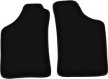 Wielganizator Tappetini Anteriori In Velluto Per Mitsubishi L200 Triton (2001-2006, Pickup) Neri, Set 2 Pz, Con Fissaggi