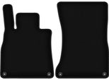 Wielganizator Tappetini Anteriori In Velluto Per Mercedes S W222 (2013-, Berlina Lunga) Neri, Set 2 Pz, Con Fissaggi