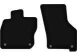 Wielganizator Tappetini Anteriori In Velluto Per Skoda Octavia Iv E-Tec (2020-, Berlina, Station Wagon, Liftback) Neri, Set 2 Pz, Con Fissaggi