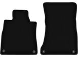 Wielganizator Tappetini Anteriori In Velluto Per Mercedes S W222 (2013-, Coupé) Neri, Set 2 Pz, Con Fissaggi