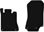 Wielganizator Tappetini Anteriori In Velluto Per Mercedes Sl R129 (1989-2001, 500 Sl) Neri, Set 2 Pz, Con Fissaggi