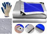 Ekspand | Telone Protettivo 3X5M 75G - Blu Argento - Resistente Al Gelo - Resistente Ai Raggi Uv - Qualità Robusta