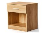 Fch Comodino, Con Cassetti Tavolino Comodino, 39 X 28 X 41 Cm，Quercia, 1PC