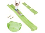Scivolo Da Giardino Per Bambini, Lunghezza 3 M, Pieghevole, Robusto, Per Piattaforma Da 150 Cm, Modulare Lime