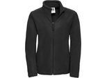 Russell - Giacca In Pile Da Donna Con Zip Intera - Outdoor RW10408 (Xs) (Nero)