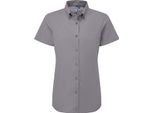 Premier - Camicia Formale "Supreme"" Da Donna A Maniche Corte RW10691 (Xxs) (Grigio Acciaio)"