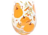 Something Different - Bicchiere Senza Tappo "Autumn Days"", Stampato SD9812 (Taglia Unica) (Trasparente/Arancione)"