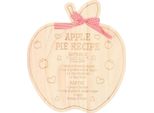 Something Different - Tagliere "Apple Pie Recipe"" - Bambù SD9881 (Taglia Unica) (Legno Chiaro/Marrone Chiaro)"