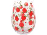 Something Different - Bicchiere Senza Tappo, Apple SD9828 (Taglia Unica) (Rosso/Trasparente/Verde)