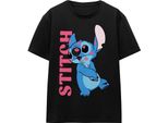 Lilo & Stitch - Maglietta "Covered In Kisses"" Per Uomo/Donna Unisex TV17189 (Xl) (Nero)"