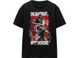 Deadpool & Wolverine - T-Shirt Unisex Uomo/Donna TV17317 (L) (Nero)