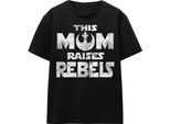 Star Wars - Maglietta "Mamma Alleva Ribelli"" Per Uomo/Donna Unisex - Festa Della Mamma TV17218 (Xxl) (Nero)"