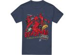 Deadpool - Maglietta "Attitude"" Per Uomo/Donna Unisex TV17382 (L) (Blu Navy Screziato)"