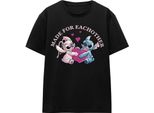 Lilo & Stitch - Maglietta "Made For Each Other"" Per Bambini/Ragazzi Unisex TV17368 (M) (Schwarz)"