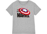 Captain America - Maglietta "First Avenger"" Per Bambini TV17388 (128) (Grigio Screziato)"