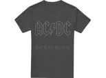 Ac/Dc - Maglietta "Back In Black"" Per Uomo/Donna Unisex TV17398 (L) (Charcoal)"