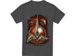 Star Trek - Maglietta "Klingon"" Per Uomo/Donna Unisex TV17524 (S) (Charcoal)"