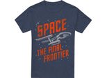 Star Trek - Maglietta "Viaggio Nello Spazio"" Per Uomo/Donna Unisex TV17594 (L) (Blu Navy)"