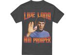 Star Trek - Maglietta "Original Live Long And Prosper"" Per Uomo/Donna Unisex TV17502 (L) (Charcoal)"