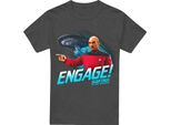 Star Trek - Maglietta "Engage"" Per Uomo/Donna Unisex TV17543 (S) (Charcoal)"